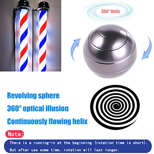 samisoler Desk Fidget Toys Stress Relief Visual Illusion Metal Globe