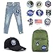 Riao-Tech 10pcs NASA Space Pilot Embroidered Patch Set, Sew On/Iron On Patch Applique Patches