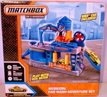 matchbox car wash adventure set