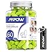 Mpow Soft Earplugs 60 Pairs for Small-Sized Ears, SNR 34dB Foam Ear Plugs, Noise Reduction Hearing Protection for Sleeping, Working, Shooting, Constructing, Snoring, with an Aluminum Carry Case-Green