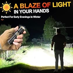Sogdeco Rechargeable Flashlights High Lumens, Super