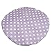 Eslite Waterproof Double Layers Shower Caps for Women,(Purple, White Dot)
