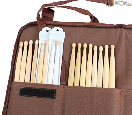 YMC DSB20-CF Pro Drum Stick Bag Holder 15mm Foam - Coffee - Thumbnail 2