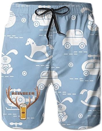 Beer Bottle Drinking MensSand Crazy Spray Board Shorts