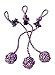 3 Rope Dog Toys for small to medium dogs - Interactive tug of war & fetch with knot ball for chewers and puppies - Colors will vary