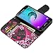 Galaxy Luna Case, Galaxy Amp 2 Case, Galaxy Express 3 Case, Galaxy Amp 2 Wallet Case, Wrist Strap Flip [Kickstand] Pu Leather Wallet Case with ID&Credit Card Slot for Galaxy Amp 2, Hot Pink Sensation