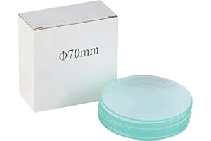 VOVCIG Watch Glass Beaker Cover Set 10PCS 70mm High Temperature Resistant Cover Lids for Scientific Laboratory Watch Glass Equipment(10pcs)