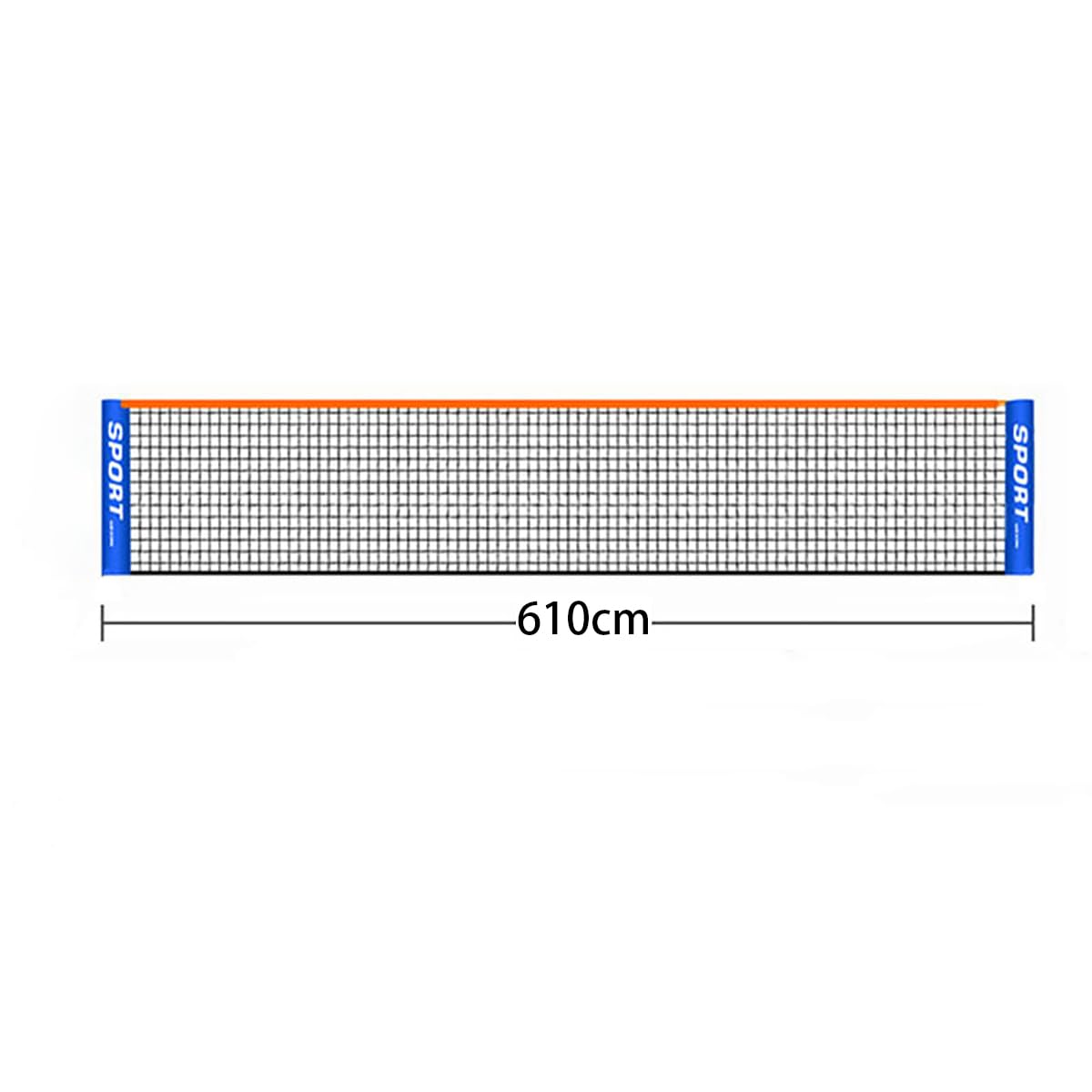 KYLMET 3-6m portable foldable tennis net Simple children/adult short tennis net Indoor and outdoor mobile tennis net(Without Pole) (6.1) — image 1