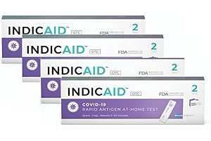 INDICAID COVID-19 Antigen Rapid Test, Covid Home Test FDA EUA Authorized, HSA/FSA Eligible Covid Test, Easier and Faster - 4 Pack 8 Tests Total