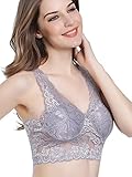 Intimate Portal Women's All Over Lace Full Coverage Wire Free Leisure Bra