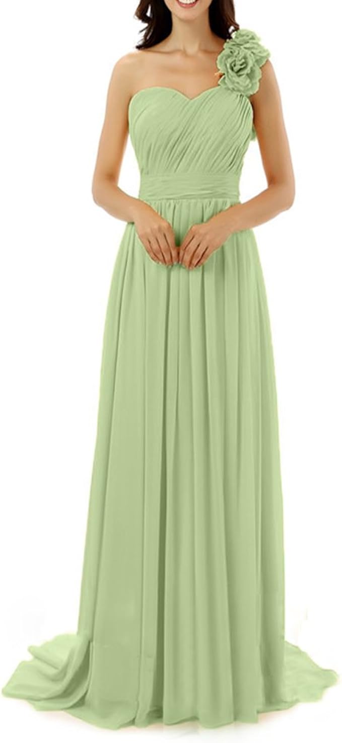 light green evening gown