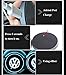 AutoDIY Led Car Logo Cup Lights up Holder USB Charging Waterproof Bottle Drinks pad 7 Colors Changing Atmosphere Lamp mat Cars for Luminous Coasters 2PCS (for Volkswage.n)