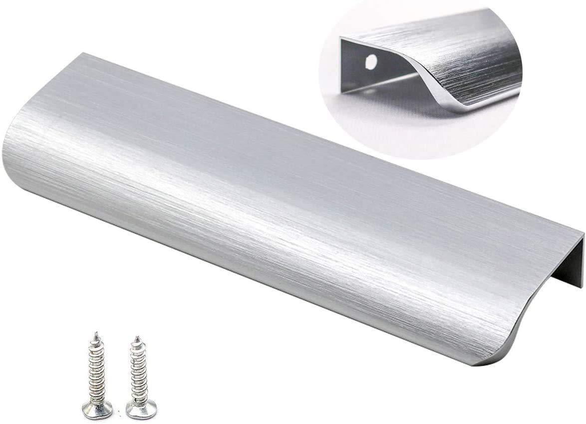Lontan 20 Pack Brushed Nickel Kitchen Cabinet Handles - 128mm Drawer & Cupboard Handles - Aluminum Alloy