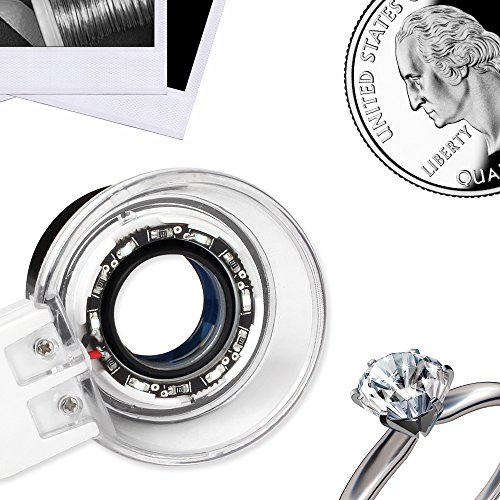 Fancii LED Illuminated 20X Jewelers Loupe Magnifier, Triplet Glass