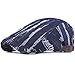 2 Pack Men's Cotton Flat Cap Ivy Gatsby Newsboy Cabbie Caps Hunting Hat Dark Blue/Grey
