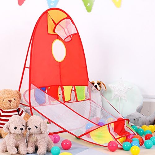 SpringBuds Sports Arcade Playhouse Baby Play Games Tent Toddler Basketball Hoop Kids Tent Sports Center with Basketball Basket