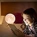 BRIGHTWORLD Moon Lamp, 3D Printing Lunar Lamp Night Light as Kids Women Girls Gift, USB Charging Touch Control Brightness Two Tone Warm Cool White 4.7IN (Upgraded Version)