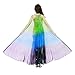Dance Fairy Belly Dance Isis Wings(Green,Blue,Purple Mixed No.7)(with sticks)