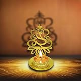 Lord Ganesha ( Ridhi Shidhi) Diwali Shadow Diya. Deepawali Traditional Decorative Diya in Lord Ganesha Shape for Home/Office..Religious Tea Light Candle Holder Stand. Decoration Indian Gifts items