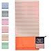 Microfiber Beach Towel for Travel - Oversized XL 70 x 35 Inch - Quick Dry, Sand Free, Extra Large, Lightweight with Zipper Bag - Compact, Perfect for Travel Towel and Beach Blanket (Orange Sunset)…