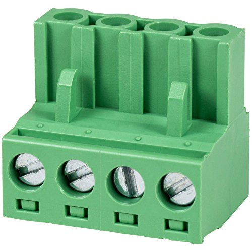 Parts Express Phoenix Type Connector 4-Pole 5mm Pitch 4-Pack
