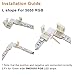 LightingWill 10pcs/Pack L Shape Solderless Snap Down 4Conductor LED Strip Connector for Right Angle Corner or 90 Degree Turning Connection of 10mm Wide 5050 RGB Flex LED Strips