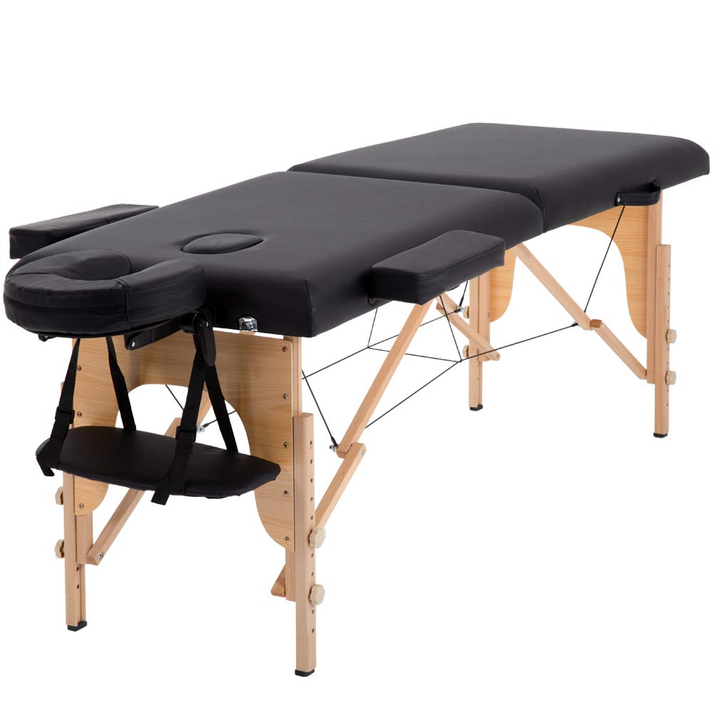 Massage Table Massage Bed Spa Bed 84 Inches Long Portable 2 Folding W