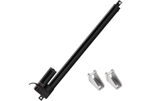 JQDML 24V 16 Inch Stroke Linear Actuator Heavy Duty 660lbs/3000N IP65 Waterproof Speed 0.2"/sec Linear Electric Actuator with Mounting Bracket