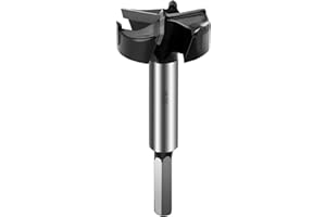TIBOO DAY 1 inch(25mm) Forstner Drill Bits,3-Cutter Tungsten Carbide Tipped Forstner Bit for Hard Wood,Wood Hole Drill Bit for Wood Plastic Plywood.