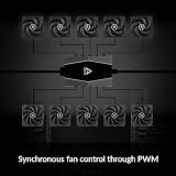 ARCTIC Case Fan Hub 10-Port PWM SATA Power Black view 4