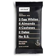 RXBAR Whole Food Protein Bar, Chocolate Sea Salt, 1.83 Ounce (Pack of 12)