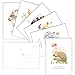 60 Postcards - Watercolor Birthday Animal - 6 Different Images