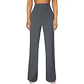 JEKAOYI Womens Straight Leg Dress Work Pants High Waist Stretchy Business Casual Pants Office Trousers Slacks
