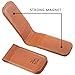 GH GOLD HORSE Slim Magnetic Money Clip Leather Minimalist Business Card Holder for Men, Brown