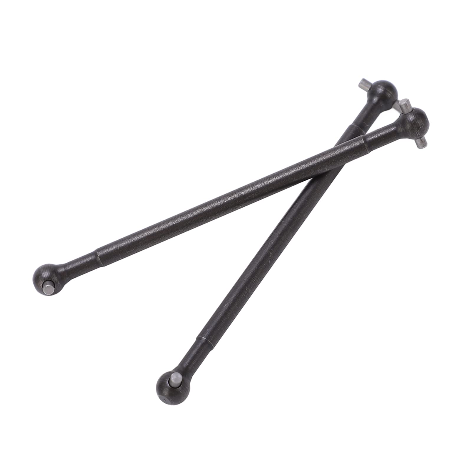 RiToEasysports RC Car Rear Driveshaft, 2Pcs Rear Drive Shaft Steel Black RC Toy Car Accessory Parts for ZD Racing 10 7191 1/10 RC Off Road Vehicle