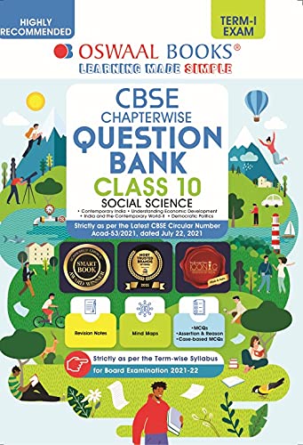 Oswaal CBSE Question Bank For Term-I, Class 10, Social Science (For 2022 Exam)