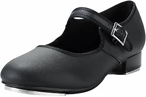 Linodes Unisex PU Leather Easy Strap Tap Shoe Dance Shoes for Women and Men's Dance Shoes-608