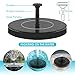Botee Solar Fountain Water Pump with Battery Backup, 2.5W Free Standing Solar Powered Fountain Pump for Bird Bath, Small Pond, Pool, Fish Tank and Garden Decoration