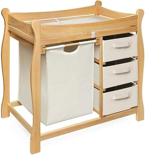 oak changing table