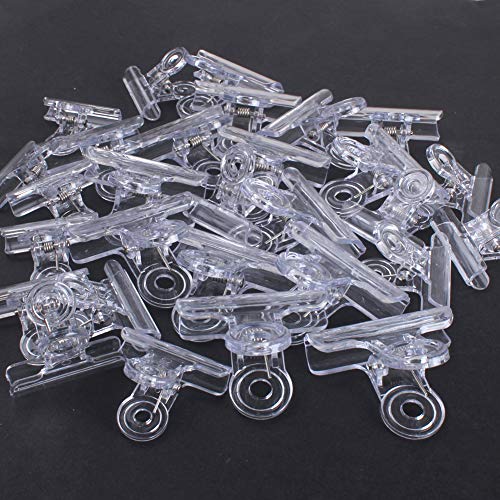 Z Zicome 30 Pack Plastic Clear Clips Clamps, 1-1/2 Inch and 2 Inch Sizes - Thumbnail 6