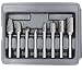 YUFUTOL Carbide Burr Set with 1/4''(6.35mm) Shank 8pcs Double Cut Solid Carbide Rotary Burr Set for Die Grinder Drill, Metal Wood Carving, Engraving,Polishing,Drilling