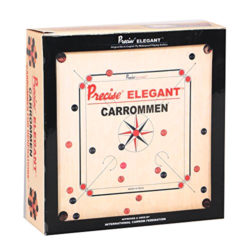 KD Precise Carrom Coins Carrommen Approved & Used By Carrom Federation of India, International Carrom Federation (Elegant C04)
