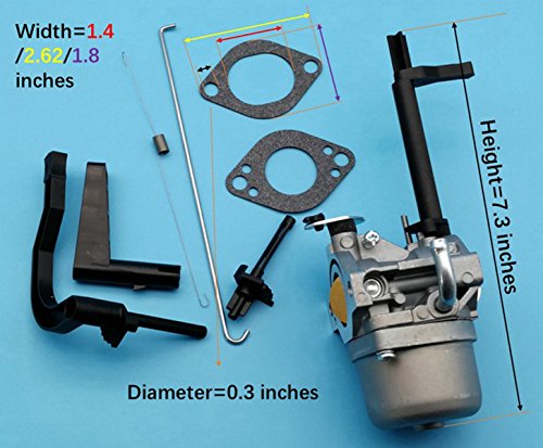 Tuzliufi Replace Carburetor Carb Briggs and Stratton B&S B & S Coleman Powermate 5000 5550 6200 8550 6250 10HP Craftsman 5600 8600 Troy-Bilt Generator 591378 694952 695328 695330 695918 695919 Z11