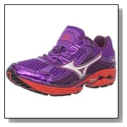 Purple Shoes For Women Mizuno Women's Wave Rider 15 Running Shoe