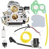 Butom Carburetor with Air Filter Ignition Coil Repower Kit for Husqvarna 235 235E 236 236E 240 240E Chainsaw 574719402 545072601 545199901