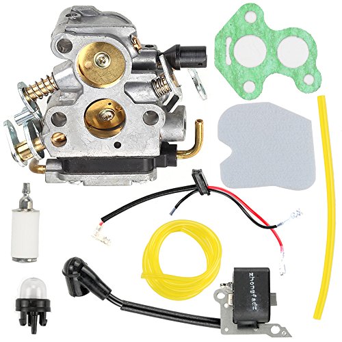 Butom Carburetor with Air Filter Ignition Coil Repower Kit for Husqvarna 235 235E 236 236E 240 240E Chainsaw 574719402 545072601 545199901
