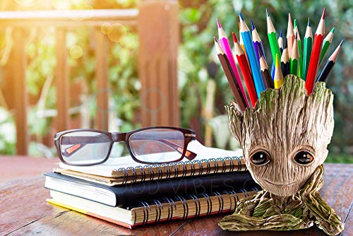 Boxiti Cute Baby Groot Pen Holders - Pen Pot Ideal Gift for Children - Guardians of The Galaxy Flowerpot Baby Model Toy Groot Planter Best Christmas and Birthday Gifts for Kids… - Thumbnail 5