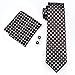 Barry.Wang New Classic Brown Polka Dot Tie Set