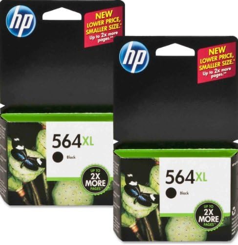 HP 564XL CN684WN#140 Ink Cartridge 2-PACK in Retail Packaging-Black