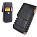 AIScell Wallet Case Vertical Black Leather Sleeve Pouch Rotating Belt Clip Holster for iPhone 13 Pro Max,12 Pro Max,11 Pro Max,XS Max,XR, 8 Plus, 7 Plus, 6S Plus(Fits Protective Hybrid Cover on)